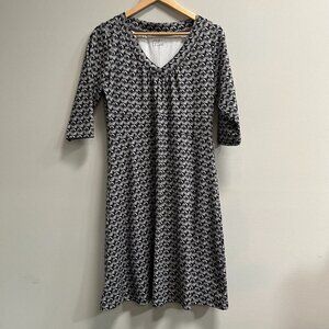 Eddie Bauer Women's Pullover Midi Dress 3/4 Sleeve Size Large